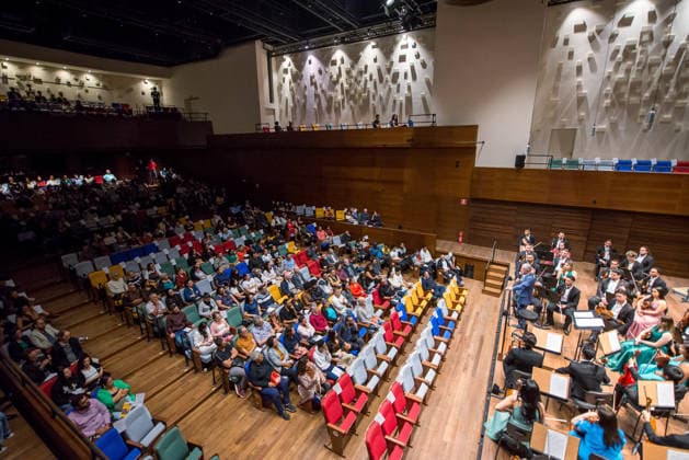 SaO PAULO, SP - 25.11.2025: INAUGURAcaO TEATRO BACCARELLI HELIoPOLIS - The Baccarelli Theatre was inaugurated this Tuesday (25) in the Heliopolis neighborhood, in Sao Paulo, with the participation of the Heliopolis Symphony Orchestra. The Baccarelli Theatre is the first concert hall in a Brazilian favela. x2848553x  VincentxBosson