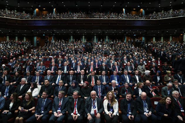 Turkish President Recep Tayyip Erdogan ANKARA, TURKIYE - NOVEMBER 26: (----EDITORIAL USE ONLY - MANDATORY CREDIT - TURKISH PRESIDENCY MURAT KULA HANDOUT - NO MARKETING NO ADVERTISING CAMPAIGNS - DISTRIBUTED AS A SERVICE TO CLIENTS----) Turkish President Recep Tayyip Erdogan attends the 11th Turkish Medical World Congress and TUSEB Aziz Sancar Science, Service and Incentive Awards Ceremony at Bestepe Nation s Convention and Culture Center in Ankara, Turkiye on November 26, 2025. TUR Presidency Murat Kula Handout Anadolu Ankara Turkey. Editorial use only. Please get in touch for any other usage.  Copyright: x2025xAnadoluxTURxPresidencyx xMuratxKulax xHandoutx