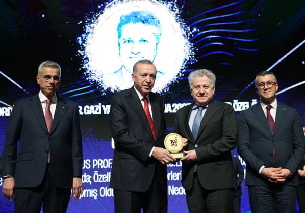 Turkish President Recep Tayyip Erdogan ANKARA, TURKIYE - NOVEMBER 26: (----EDITORIAL USE ONLY - MANDATORY CREDIT - TURKISH PRESIDENCY MURAT KULA HANDOUT - NO MARKETING NO ADVERTISING CAMPAIGNS - DISTRIBUTED AS A SERVICE TO CLIENTS----) Turkish President Recep Tayyip Erdogan attends the 11th Turkish Medical World Congress and TUSEB Aziz Sancar Science, Service and Incentive Awards Ceremony at Bestepe Nation s Convention and Culture Center in Ankara, Turkiye on November 26, 2025. Turkish Minister of Health, Kemal Memisoglu also attended the ceremony. TUR Presidency Murat Kula Handout Anadolu Ankara Turkey. Editorial use only. Please get in touch for any other usage.  Copyright: x2025xAnadoluxTURxPresidencyx xMuratxKulax xHandoutx