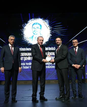 Turkish President Recep Tayyip Erdogan ANKARA, TURKIYE - NOVEMBER 26: (----EDITORIAL USE ONLY - MANDATORY CREDIT - TURKISH PRESIDENCY MURAT KULA HANDOUT - NO MARKETING NO ADVERTISING CAMPAIGNS - DISTRIBUTED AS A SERVICE TO CLIENTS----) Turkish President Recep Tayyip Erdogan attends the 11th Turkish Medical World Congress and TUSEB Aziz Sancar Science, Service and Incentive Awards Ceremony at Bestepe Nation s Convention and Culture Center in Ankara, Turkiye on November 26, 2025. Turkish Minister of Health, Kemal Memisoglu also attended the ceremony. TUR Presidency Murat Kula Handout Anadolu Ankara Turkey. Editorial use only. Please get in touch for any other usage.  Copyright: x2025xAnadoluxTURxPresidencyx xMuratxKulax xHandoutx