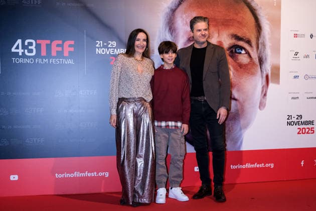 43rd Torino Film Festival 2025 - Day 6 in Italy, 26 November 2025 Emanuela Rossi, a guest and Edoardo Pesce attend during the 43rd Torino Film Festival 2026 on November 26, 2025 in Turin, Italy., Credit:Davide Di Lalla - Unicode Images Avalon Italy, Turin, Museum of Radio and Television,  Copyright: xDavidexDixLallax-xUnicodexImagesx xAvalonx 1054752793