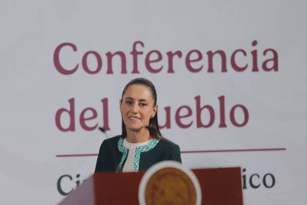 Mexico™s President Claudia Sheinbaum Holds Briefing Mexico™s President Claudia Sheinbaum Pardo speaks during a news conference about the new Mexican supercomputer, Coatlicue , the first in Latin America, will have a large data processing capacity. on November 26, 2025 in Mexico City, Mexico. (Photo by Carlos Santiago Eyepix Group) Copyright: xCarlosxSantiagox xEyepixxGroupx CS_26112025_173589