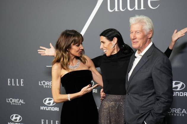 Richard Gere and Alejandra Silva at photocall for Elle x Future and Elle Eco awards in Madrid on Wednesday, 26 November 2025 Cordon Press 