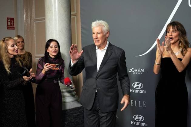 Richard Gere and Alejandra Silva at photocall for Elle x Future and Elle Eco awards in Madrid on Wednesday, 26 November 2025 Cordon Press 