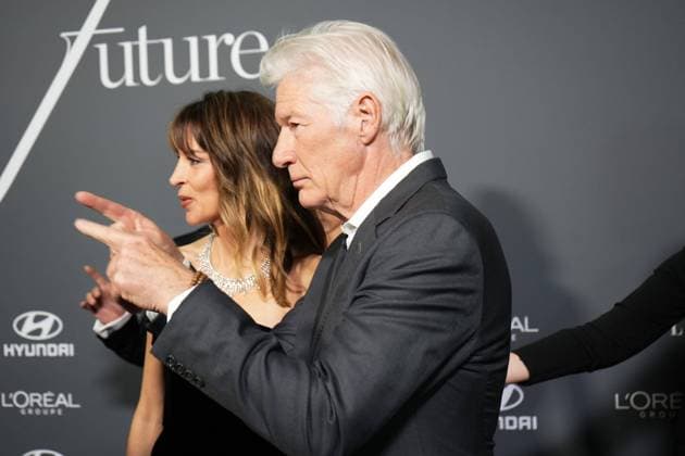 Richard Gere and Alejandra Silva at photocall for Elle x Future and Elle Eco awards in Madrid on Wednesday, 26 November 2025 Cordon Press 
