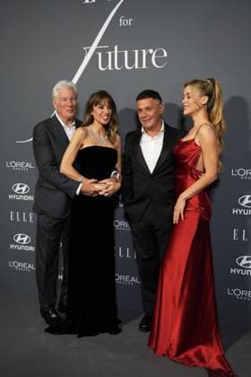 Richard Gere and Alejandra Silva And Alejandro Sanz And Candela Marquez at photocall for Elle x Future and Elle Eco awards in Madrid on Wednesday, 26 November 2025 Cordon Press 