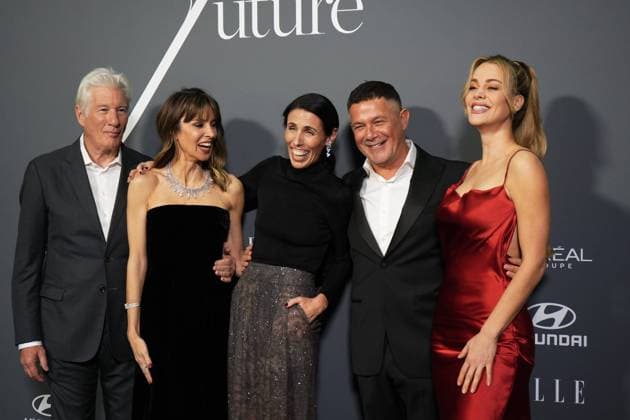 Richard Gere and Alejandra Silva And Alejandro Sanz And Candela Marquez at photocall for Elle x Future and Elle Eco awards in Madrid on Wednesday, 26 November 2025 Cordon Press 