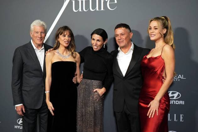 Richard Gere and Alejandra Silva And Alejandro Sanz And Candela Marquez at photocall for Elle x Future and Elle Eco awards in Madrid on Wednesday, 26 November 2025 Cordon Press 