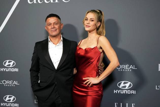 Alejandro Sanz and Candela Marquez at photocall for Elle x Future and Elle Eco awards in Madrid on Wednesday, 26 November 2025 Cordon Press 