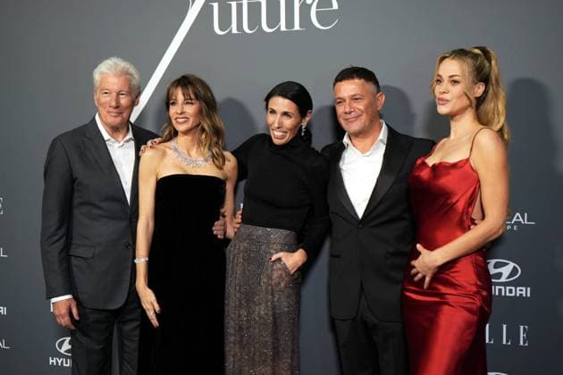 Richard Gere and Alejandra Silva And Alejandro Sanz And Candela Marquez at photocall for Elle x Future and Elle Eco awards in Madrid on Wednesday, 26 November 2025 Cordon Press 