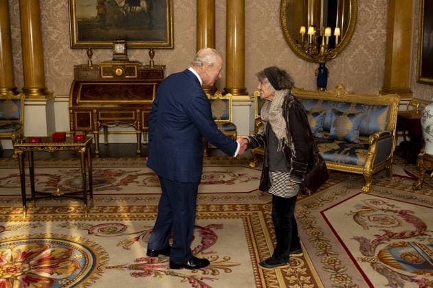 Audience at Buckingham Palace, London, 26 November 2025 King Charles III during an audience with Ms Selima Hill, who was presented with The King s Gold Medal for Poetry for 2022, at Buckingham Palace, London. Picture date: Wednesday November 26, 2025., Credit:Jordan Pettitt Avalon UK, London  Copyright: xJordanxPettittx xAvalonx 1054784279