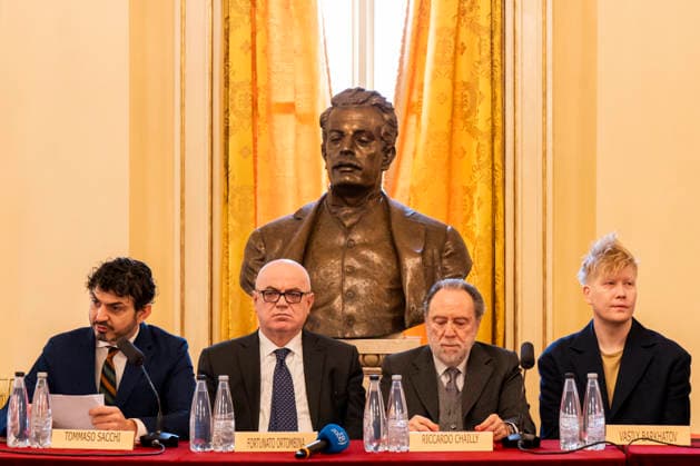 Premiere At La Scala -Lady Macbeth Of The Mtsensk District- Press Conference La Scala Theatre - Milan, Italy Tommaso Sacchi;Fortunato Ortombina;Riccardo Chailly;Vasily Barkhatov Premiere At La Scala -Lady Macbeth Of The Mtsensk District- Press Conference La Scala Theatre - Milan, Italy 26th November 2025  Copyright: xALFONSOxCATALANO SGPITALIAx