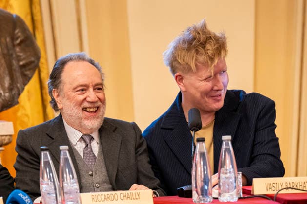 Premiere At La Scala -Lady Macbeth Of The Mtsensk District- Press Conference La Scala Theatre - Milan, Italy Riccardo Chailly;Vasily Barkhatov Premiere At La Scala -Lady Macbeth Of The Mtsensk District- Press Conference La Scala Theatre - Milan, Italy 26th November 2025  Copyright: xALFONSOxCATALANO SGPITALIAx