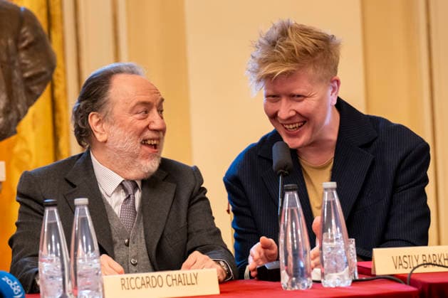 Premiere At La Scala -Lady Macbeth Of The Mtsensk District- Press Conference La Scala Theatre - Milan, Italy Riccardo Chailly;Vasily Barkhatov Premiere At La Scala -Lady Macbeth Of The Mtsensk District- Press Conference La Scala Theatre - Milan, Italy 26th November 2025  Copyright: xALFONSOxCATALANO SGPITALIAx