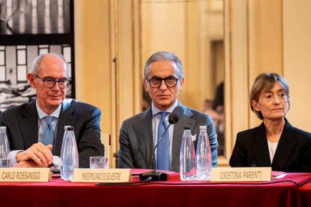 Premiere At La Scala -Lady Macbeth Of The Mtsensk District- Press Conference La Scala Theatre - Milan, Italy Carlo Rossanigo;Massimiliano Di Silvestre;Cristina Parenti Premiere At La Scala -Lady Macbeth Of The Mtsensk District- Press Conference La Scala Theatre - Milan, Italy 26th November 2025  Copyright: xALFONSOxCATALANO SGPITALIAx