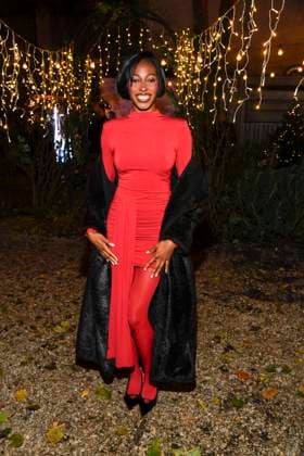 Berlin abb Toni Dreher Adenuga Model as guest at the Magical Christmas Ball of LeGer by Lena Gercke at Claerchens Ballhaus Berlin on 26 11 2025 Berlin Germany