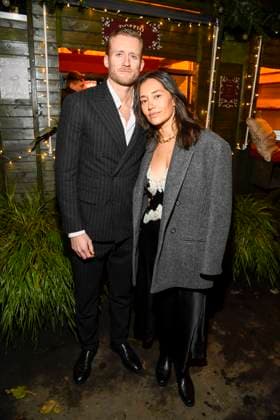 Berlin abb Andre Schürrle and Anna Schürrle Schuerrle soccer player wife as guests at the Magical Christmas Ball by LeGer by Lena Gercke at Claerchens Ballhaus Berlin on 26 11 2025 Berlin Germany