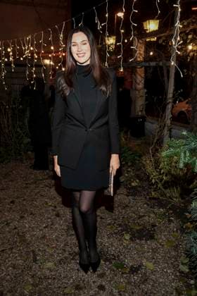 Berlin abb Gloria Sophie Burkandt as guest at the Magical Christmas Ball by LeGer by Lena Gercke at Claerchens Ballhaus Berlin on 26 11 2025 Berlin Germany