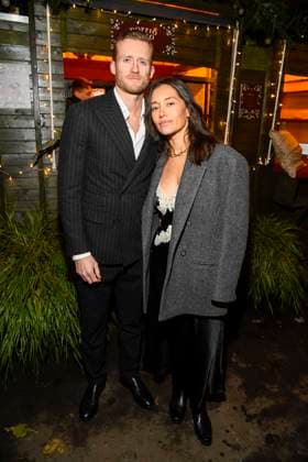 Berlin abb Andre Schürrle and Anna Schürrle Schuerrle soccer player wife as guests at the Magical Christmas Ball by LeGer by Lena Gercke at Claerchens Ballhaus Berlin on 26 11 2025 Berlin Germany