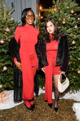 Berlin abb Toni Dreher Adenuga and Derya Vural as guests at the Magical Christmas Ball by LeGer by Lena Gercke at Claerchens Ballhaus Berlin on 26 11 2025 Berlin Germany