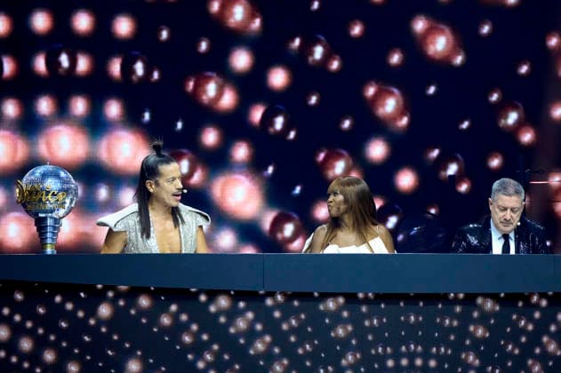 Jorge Gonzalez, Motsi Mabuse und Joachim Llambi bei Let s Dance - Die Live-Tour 2025 in der ZAG Arena. Hannover, 25.11.2025 Foto:xU.xStammx xFuturexImagex dance_5123