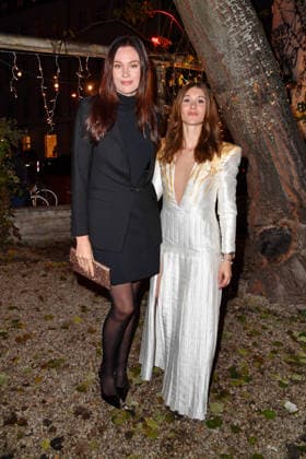 Gloria Sophie Burkandt and Janina Lin Otto at the Magical Christmas Ball by LeGer by Lena Gercke at Clärchens Ballhaus in Berlin 26 11 2025