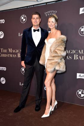 Dustin Schöne and Lena Gercke at the Magical Christmas Ball by LeGer by Lena Gercke at Clärchens Ballhaus in Berlin 26 11 2025
