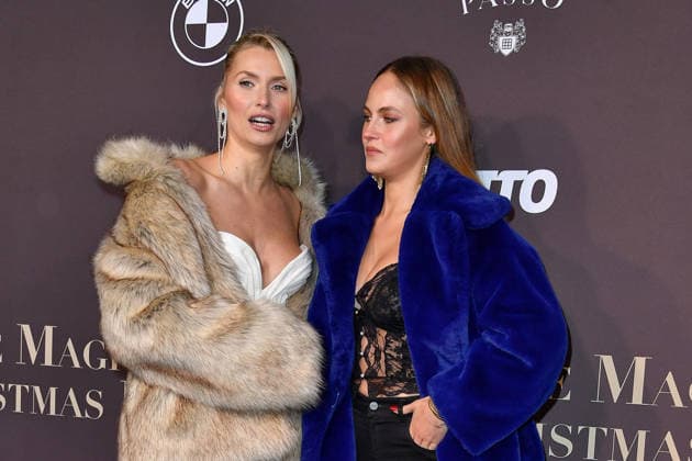 Lena Gercke and Elena Carriere at the Magical Christmas Ball by LeGer by Lena Gercke at Clärchens Ballhaus in Berlin 26 11 2025