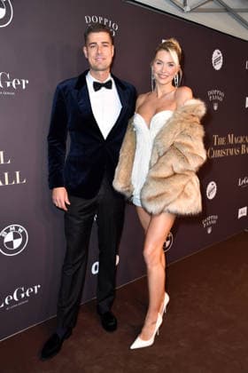 Dustin Schöne and Lena Gercke at the Magical Christmas Ball by LeGer by Lena Gercke at Clärchens Ballhaus in Berlin 26 11 2025