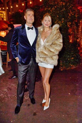 Dustin Schöne and Lena Gercke at the Magical Christmas Ball by LeGer by Lena Gercke at Clärchens Ballhaus in Berlin 26 11 2025