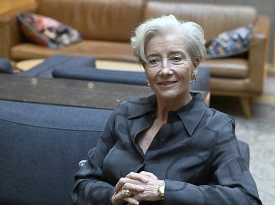 Actress Emma Thompson poses in Helsinki, Finland, on November 27, 2025. Thompson stars the action thriller Dead of Winter which was filmed in the Koli region in North Karelia, Finland. Helsinki Finland  Copyright: xMarkkuxUlanderx LKFTFX20251127131326KROC