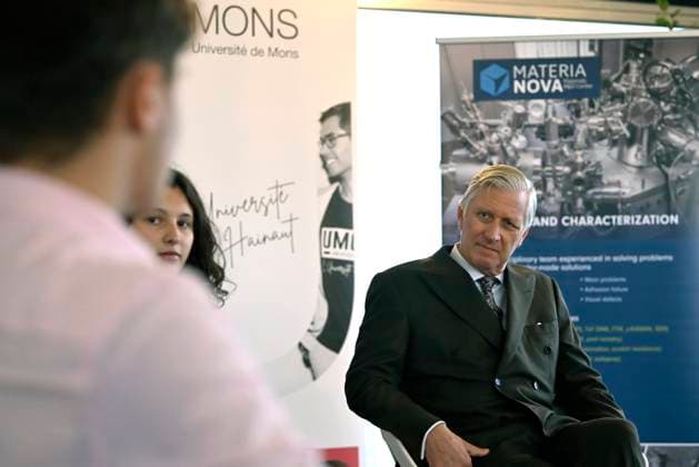 King Philippe visits the Materia Nova Research Centre in Mons MONS, BELGIUM - NOVEMBER 27 : King Philippe visits the Materia Nova Research Centre in Mons (an accelerator of responsible innovation that facilitates technology transfer between fundamental research and industry to promote energy transition and the deployment of the circular economy) on November 27, 2025 in Mons, Belgium, 27 11 2025 Mons Belgium  Copyright: xDidierxLebrunx