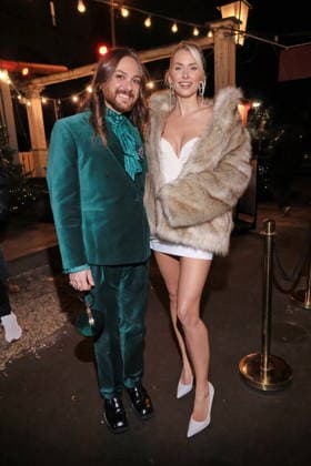26 11 2025, Riccardo Simonetti and Lena Gercke as guests at the Magical Christmas Ball by LeGer by Lena Gercke, Clärchens Ballhaus, Berlin, Berlin