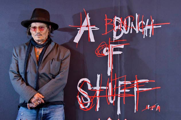 Johnny Depp at a press conference for his exhibition A Bunch of Stuff Tokyo at NEWoMan Takanawa Tokyo, 27 11 2025 Foto:xK.xNarax xFuturexImagex depp_5115