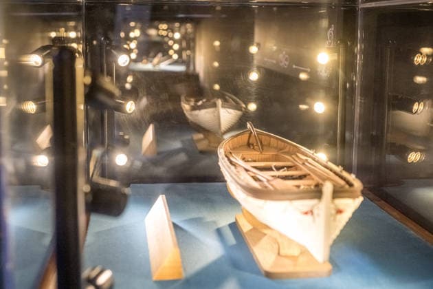 The exhibition Titanic An Immersive Voyage opens its doors in Leipzig on November 28 Original artifacts from the RMS Titanic and its sister ship Olympic as well as elaborately staged film props from James Camerons Titanic are on display Highlights include a rare deck chair from the promenade deck of the Titanic ocean liner that crashed in 1912 E