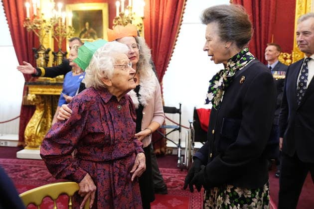 Princess Royal hosts Not Forgotten Association tea party The Princess Royal, Patron of the Not Forgotten Association, meeting veteran Ruth Barnwell during a tea party for association members at St James s Palace, London. Picture date: Thursday November 27, 2025., Credit:Aaron Chown Avalon UK, London  Copyright: xAaronxChownx xAvalonx 1054988887