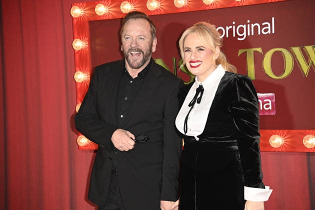 Tinsel Town world premiere, Vue Leicester Square, London, UK, 27 November 2025 Kiefer Sutherland and Rebel Wilson at the world premiere of Tinsel Town, Vue Leicester Square, London, UK, 27 November 2025., Credit:Justin Ng Avalon United Kingdom, London Copyright: xJustinxNgx xAvalonx 1055002344