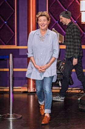MDR Riverboat actress Margarita Broich on the occasion of the recording of the MDR talk show Riverboat on 27 11 2025 at Mediacity Leipzig 20251127SFL0002