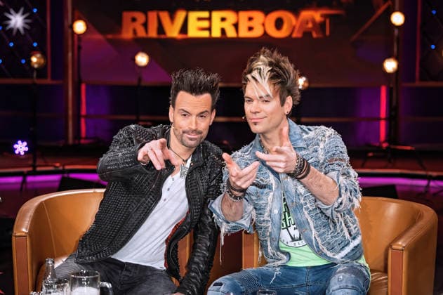 MDR Riverboat Magician Ehrlich Brothers on the occasion of the recording of the MDR talk show Riverboat on 27 11 2025 in the Mediacity Leipzig 20251127SFL0041
