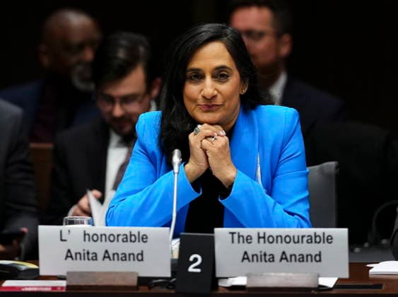 November 27, 2025, Ottawa, On, Canada: Minister of Foreign Affairs Anita Anand appears as a witness at the Senate committee on foreign affairs in Ottawa on Thursday, Nov. 27, 2025. Ottawa Canada  - ZUMAc35_ 20251127_zaf_c35_095 Copyright: xSeanxKilpatrickx