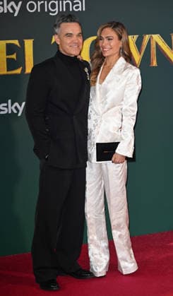 Celebrities attend the world premiere of ˜Tinsel Town™ at Vue Leicester Square, London Featuring: Robbie Williams, Ayda Field Williams Where: London, United Kingdom When: 27 Nov 2025 Credit: Cover Images EDITORIAL USE ONLY. NOT FOR USE BY NEWSPAPERS BASED IN THE UK. Copyright: xx coverimg55297615