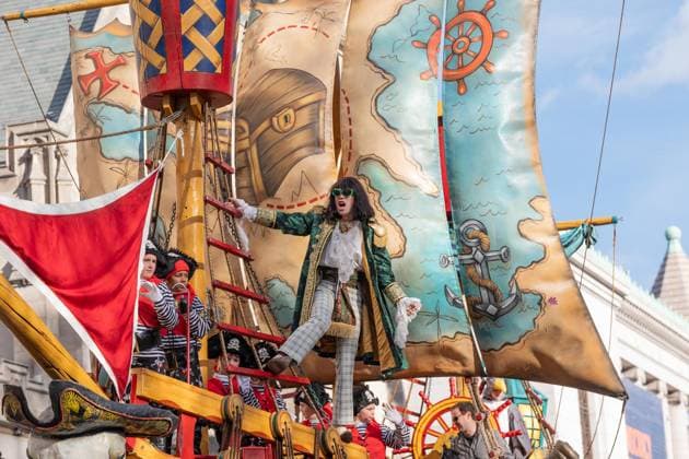 November 27, 2025, Bronx, New York, USA: Mr. Fantasy rides the float during 99th annual 2025 Macy s Thanksgiving Day Parade in Midtown Manhattan on Central Park West in New York, NY on November 27, 2025 Bronx USA - ZUMAr339 20251127_znp_r339_012 Copyright: xLevxRadinx