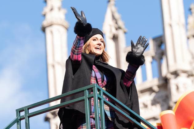 November 27, 2025, Bronx, New York, USA: Katie Baldridge rides on float during 99th annual 2025 Macy s Thanksgiving Day Parade in Midtown Manhattan on Central Park West in New York, NY on November 27, 2025 Bronx USA - ZUMAr339 20251127_znp_r339_044 Copyright: xLevxRadinx