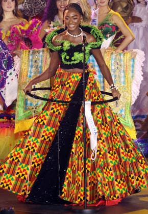 November 27, 2025, Tokyo, Japan - Miss Ghana Portia Akua MenSah is selected for the Miss National Costume of the Miss International 2025 beauty pageant in Tokyo on Thursday, November 27, 2025. Miss Colombian Catalina Duque was crowned the Miss International 2025. (photo by Yoshio Tsunoda AFLO)  aflo_311757446