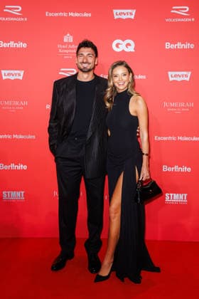 Award 27 GQ Men of the Year Award 2025 Mats Hummels and Nicola Cavanis at the 27 GQ Men of the Year Award at the Metropol on 27 11 2025 inBerlin Copyright: xEventpressxKochanx