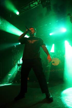 James Deberg from the band Thousand Below at a concert as support for Adept at Astra Kulturhaus in Berlin, November 27, 2025 Thousand Below concert Berlin