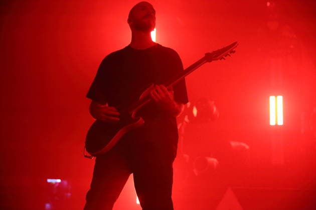 Kasper Larcombe Tronstad from the band Adept at a concert at Astra Kulturhaus in Berlin, November 27, 2025 Adept concert Berlin