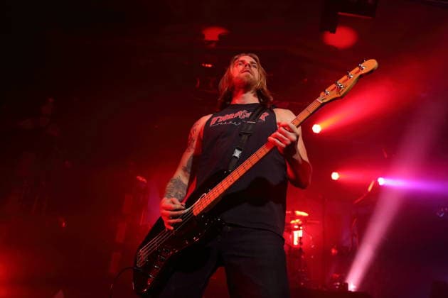 Filip Brandelius from the band Adept at a concert at the Astra Kulturhaus in Berlin, November 27, 2025 Adept concert Berlin