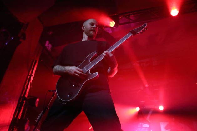 Kasper Larcombe Tronstad from the band Adept at a concert at Astra Kulturhaus in Berlin, November 27, 2025 Adept concert Berlin
