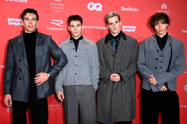 Tim Schaecker, Julien Brown, Luis Freitag and Bene Schulz from the Elevator Boys at the 27th GQ Men of the Year Awards 2025 at Metropol Berlin, 27 11 2025 Foto:xN.xKubelkax xFuturexImagex gq_berlin_5206